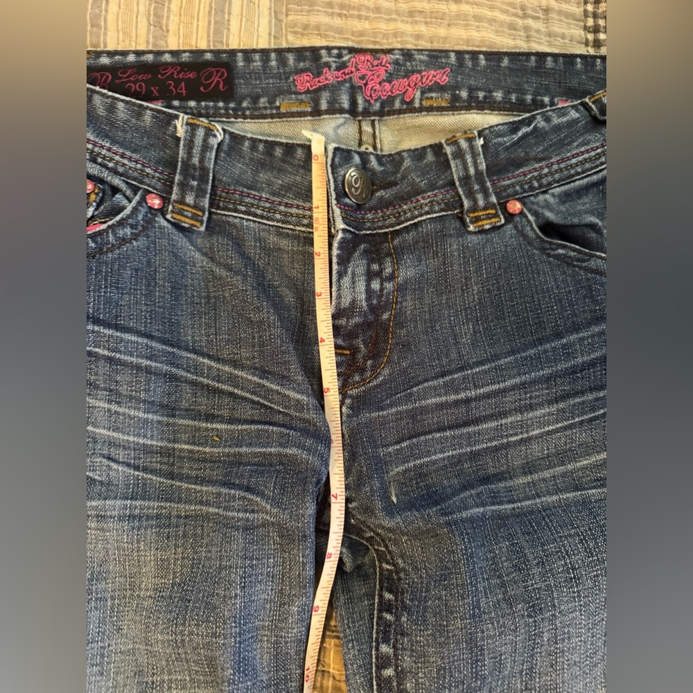 SOLD
Rock & Roll Cowgirl Dark Blue Flare Jeans - Picture 5 of 9